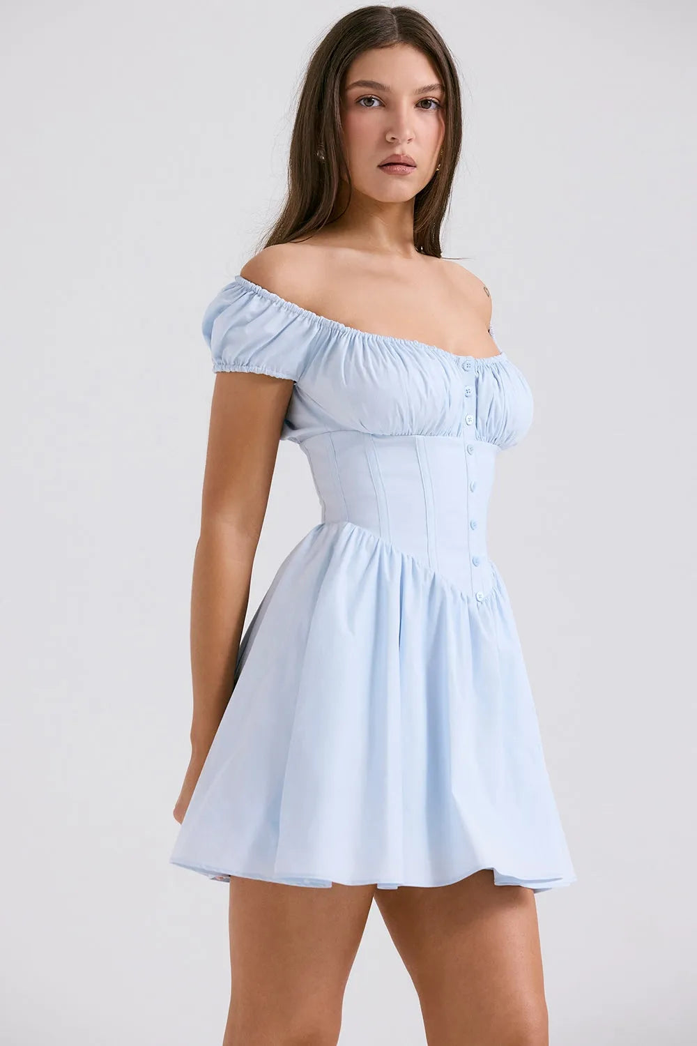 Simple Short Dress for Civil Wedding – Gabriela Model