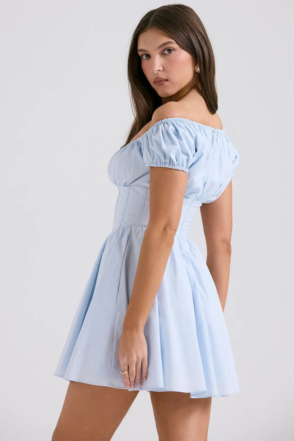 Simple Short Dress for Civil Wedding – Gabriela Model