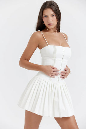 Simple White Short Dress for Civil Wedding – Amélie Fleur