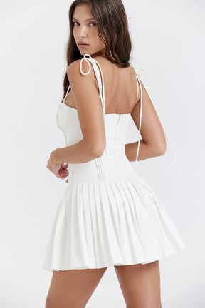Simple White Short Dress for Civil Wedding – Amélie Fleur
