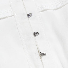Simple White Short Dress for Civil Wedding – Amélie Fleur