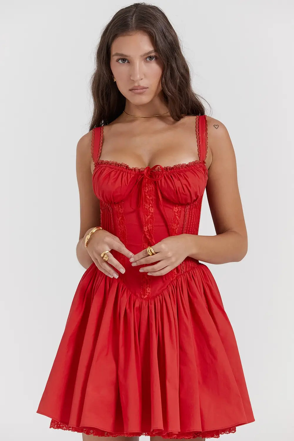 Short Cotton Dress - Sarah Model