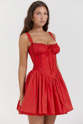 Short Cotton Dress - Sarah Model