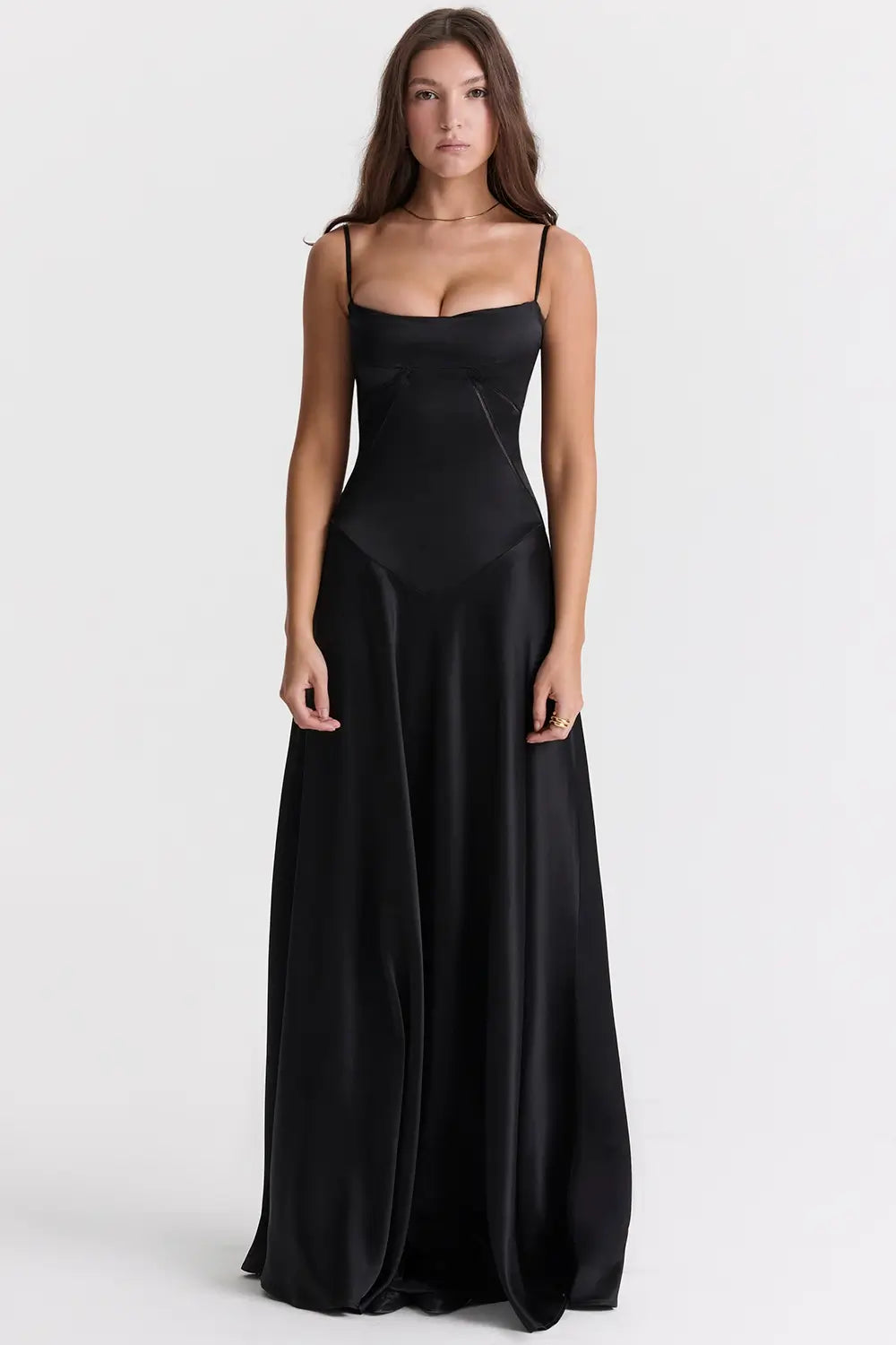 Long Dress with Lace Back – Mavie Model
