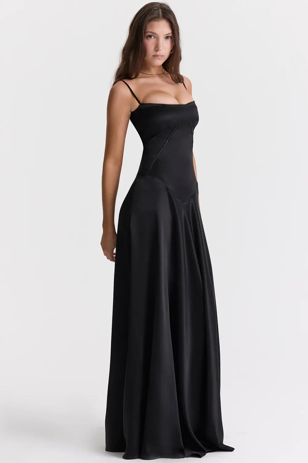 Long Dress with Lace Back – Mavie Model