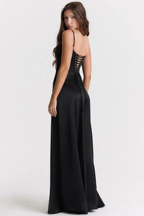Long Dress with Lace Back – Mavie Model