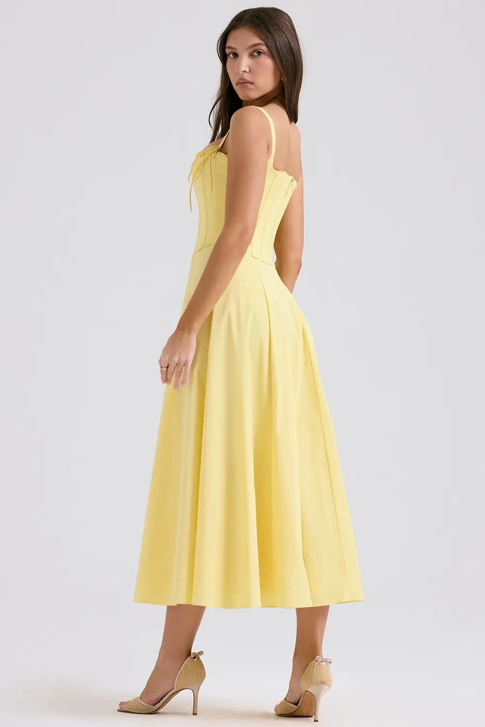 Midi Dress with Corset - Lily Model