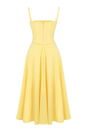 Midi Dress with Corset - Lily Model