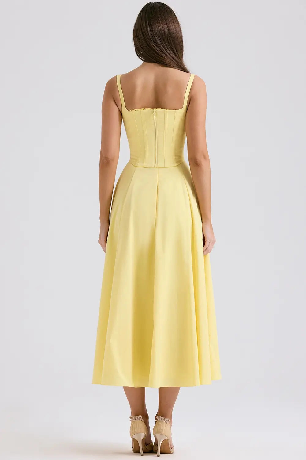 Midi Dress with Corset - Lily Model