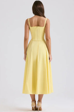 Midi Dress with Corset - Lily Model