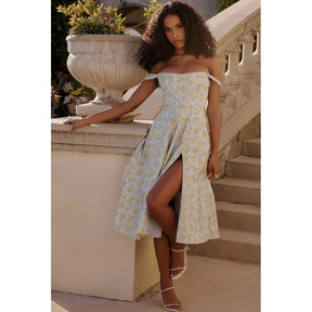 Midi Dress with Corset - Aryana Model