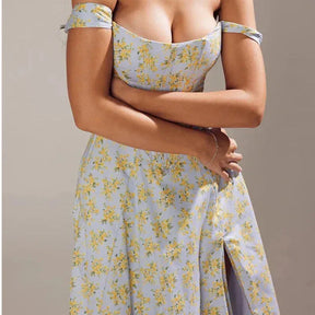 Midi Dress with Corset - Aryana Model