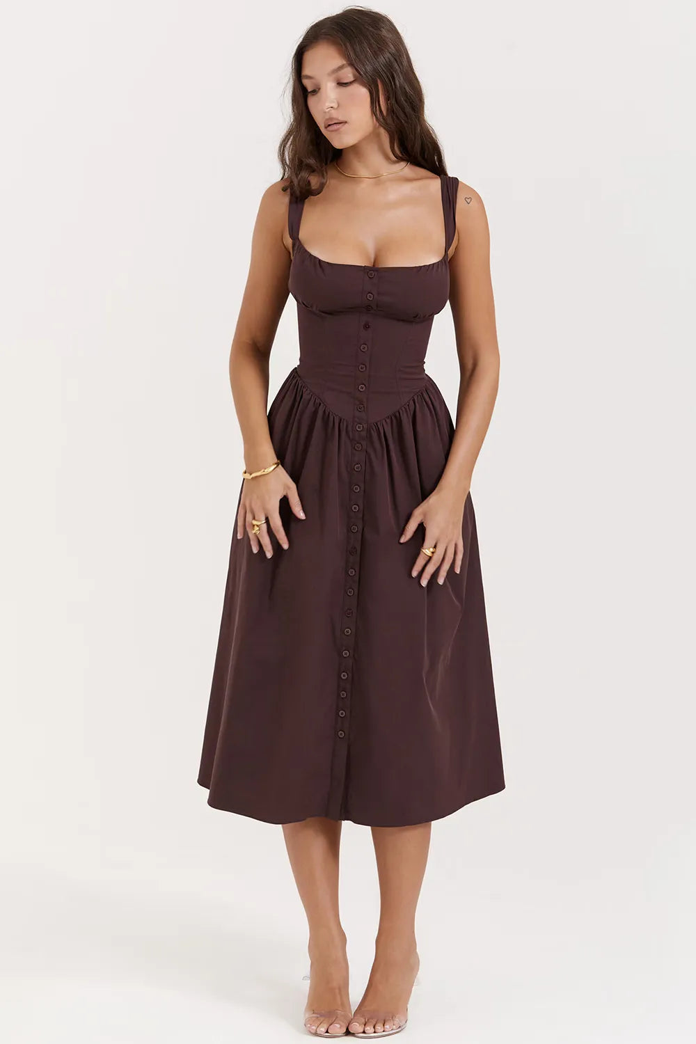 Midi Dress with Corset – Chérie Model