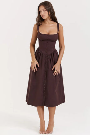 Midi Dress with Corset – Chérie Model