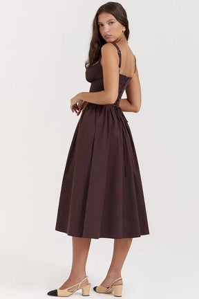 Midi Dress with Corset – Chérie Model