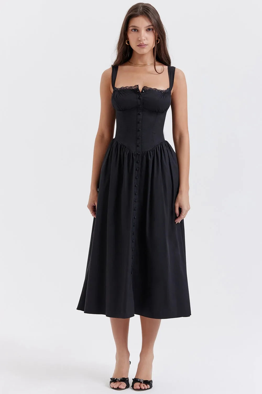 Midi Dress with Corset – Chérie Model