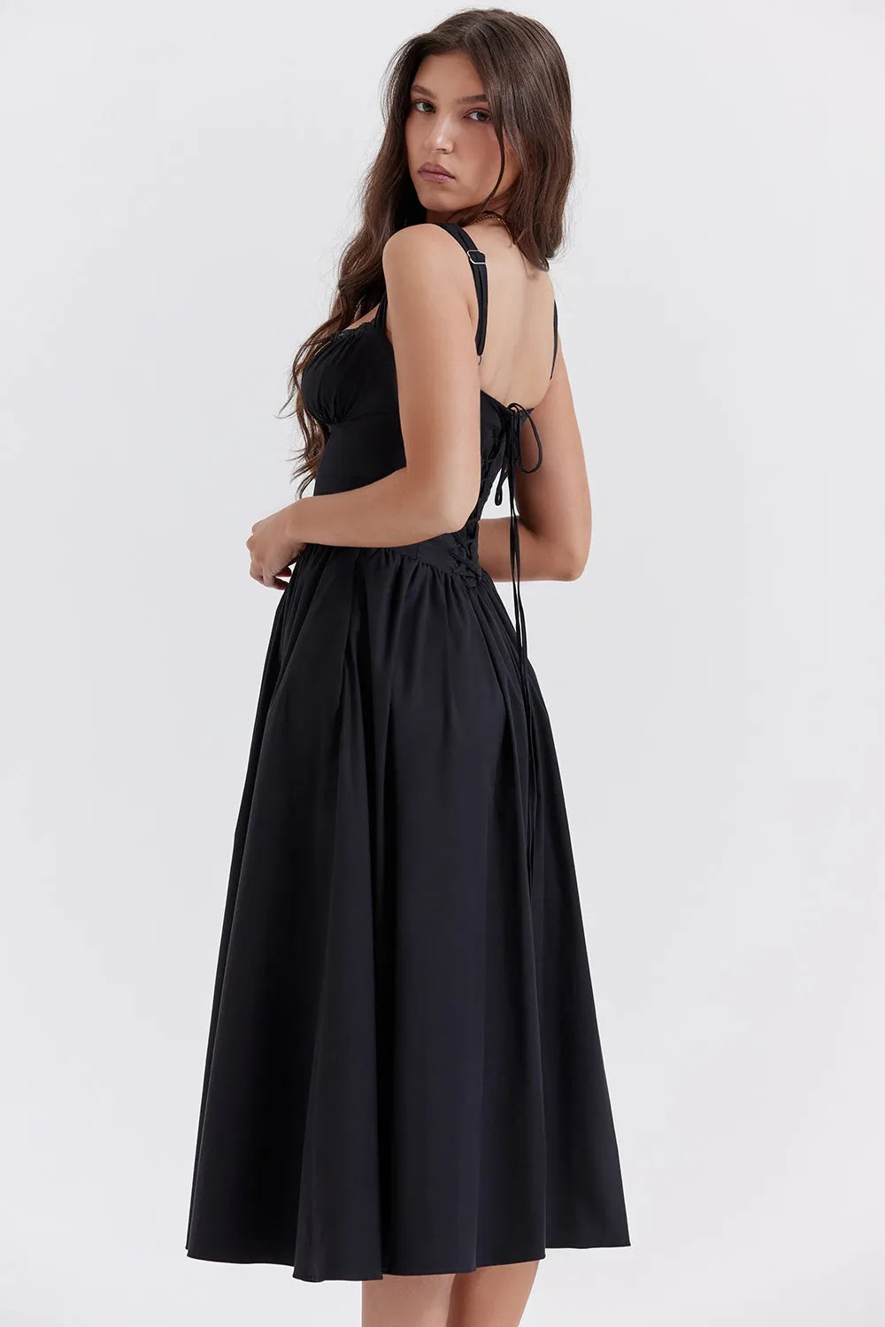 Midi Dress with Corset – Chérie Model