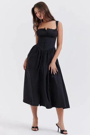 Midi Dress with Corset – Chérie Model