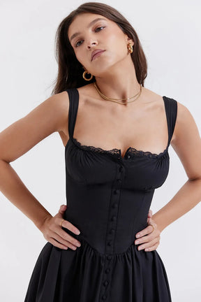 Midi Dress with Corset – Chérie Model