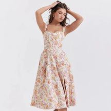 Midi Dress with Corset - Aryana Model