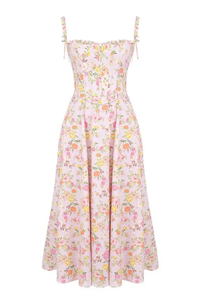 Midi Dress with Corset - Lily Model