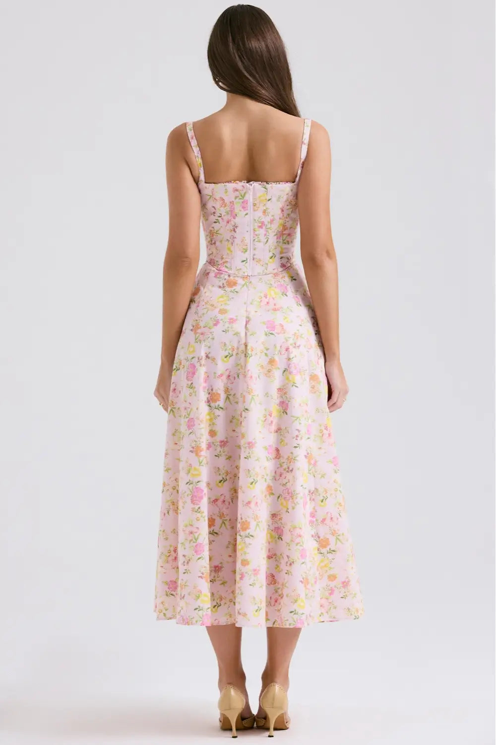 Midi Dress with Corset - Lily Model