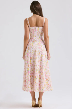 Midi Dress with Corset - Lily Model