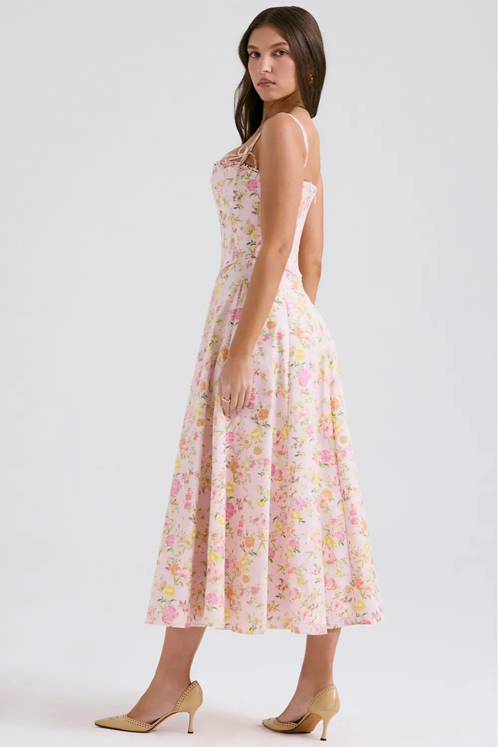 Midi Dress with Corset - Lily Model