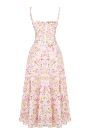 Midi Dress with Corset - Lily Model