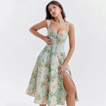 Midi Dress with Corset - Aryana Model