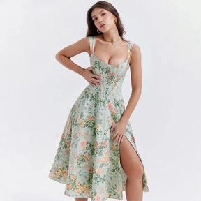 Midi Dress with Corset - Aryana Model