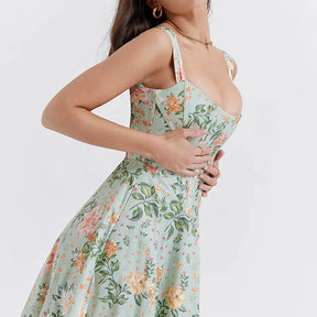 Midi Dress with Corset - Aryana Model