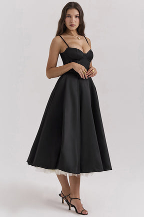 Passion Midi Dress - Shapes the Waist | Double Layer