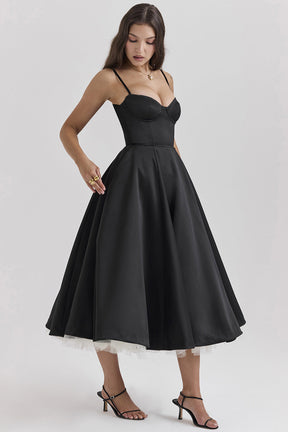Passion Midi Dress - Shapes the Waist | Double Layer