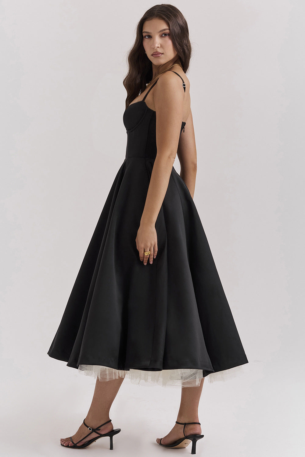 Passion Midi Dress - Shapes the Waist | Double Layer