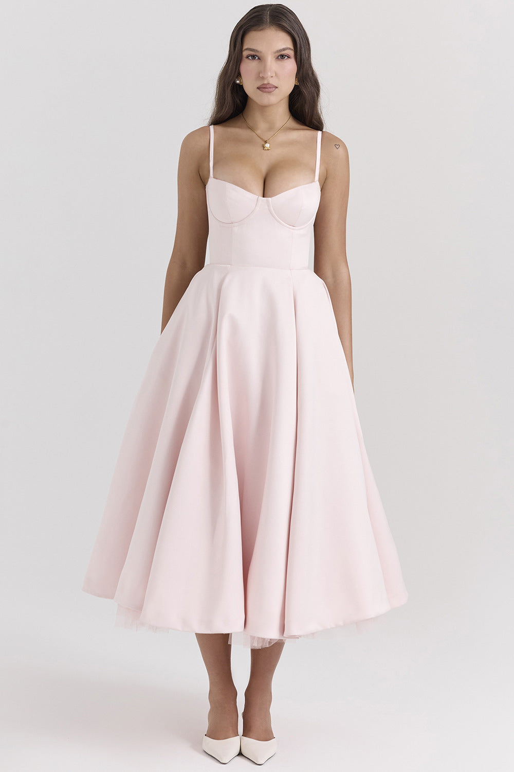 Passion Midi Dress - Shapes the Waist | Double Layer