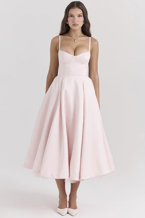 Passion Midi Dress - Shapes the Waist | Double Layer