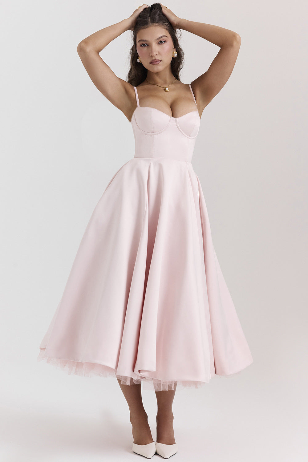 Passion Midi Dress - Shapes the Waist | Double Layer
