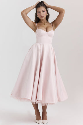 Passion Midi Dress - Shapes the Waist | Double Layer