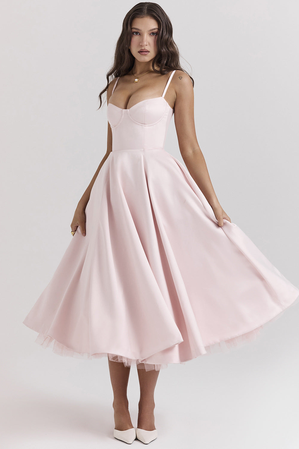 Passion Midi Dress - Shapes the Waist | Double Layer