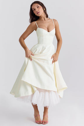 Passion Midi Dress - Shapes the Waist | Double Layer