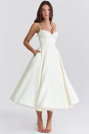 Passion Midi Dress - Shapes the Waist | Double Layer