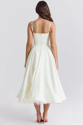 Passion Midi Dress - Shapes the Waist | Double Layer