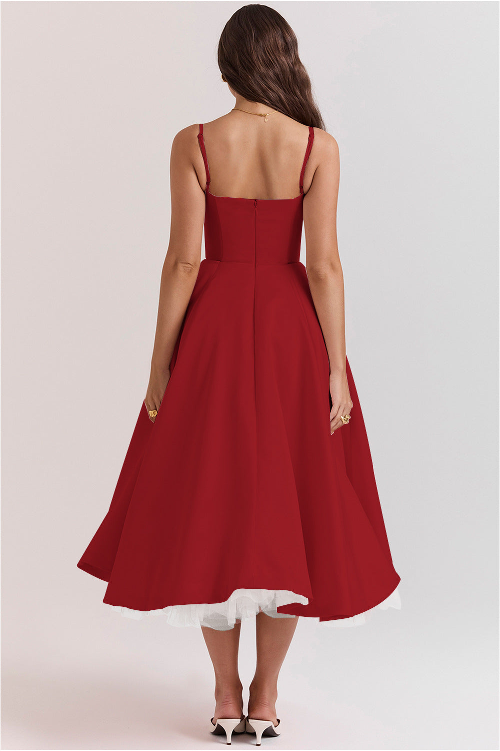 Passion Midi Dress - Shapes the Waist | Double Layer