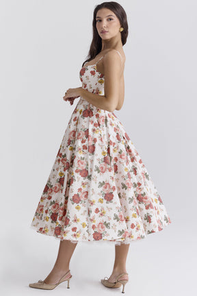 Passion Midi Dress - Shapes the Waist | Double Layer