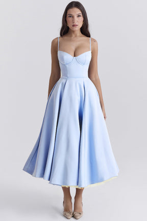 Passion Midi Dress - Shapes the Waist | Double Layer