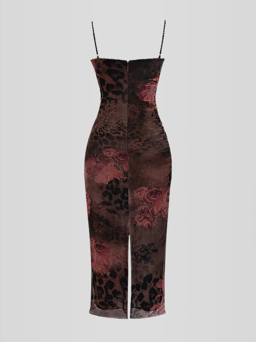 Nhayra Slim Fit Long Dress