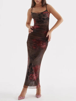 Nhayra Slim Fit Long Dress