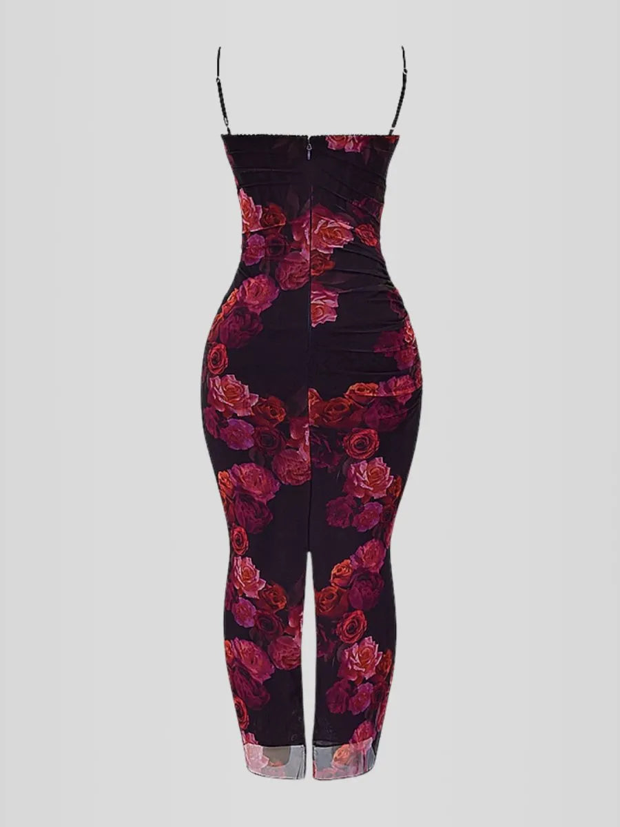 Nhayra Slim Fit Long Dress