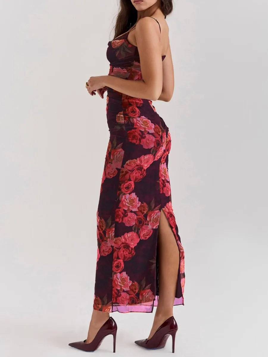 Nhayra Slim Fit Long Dress